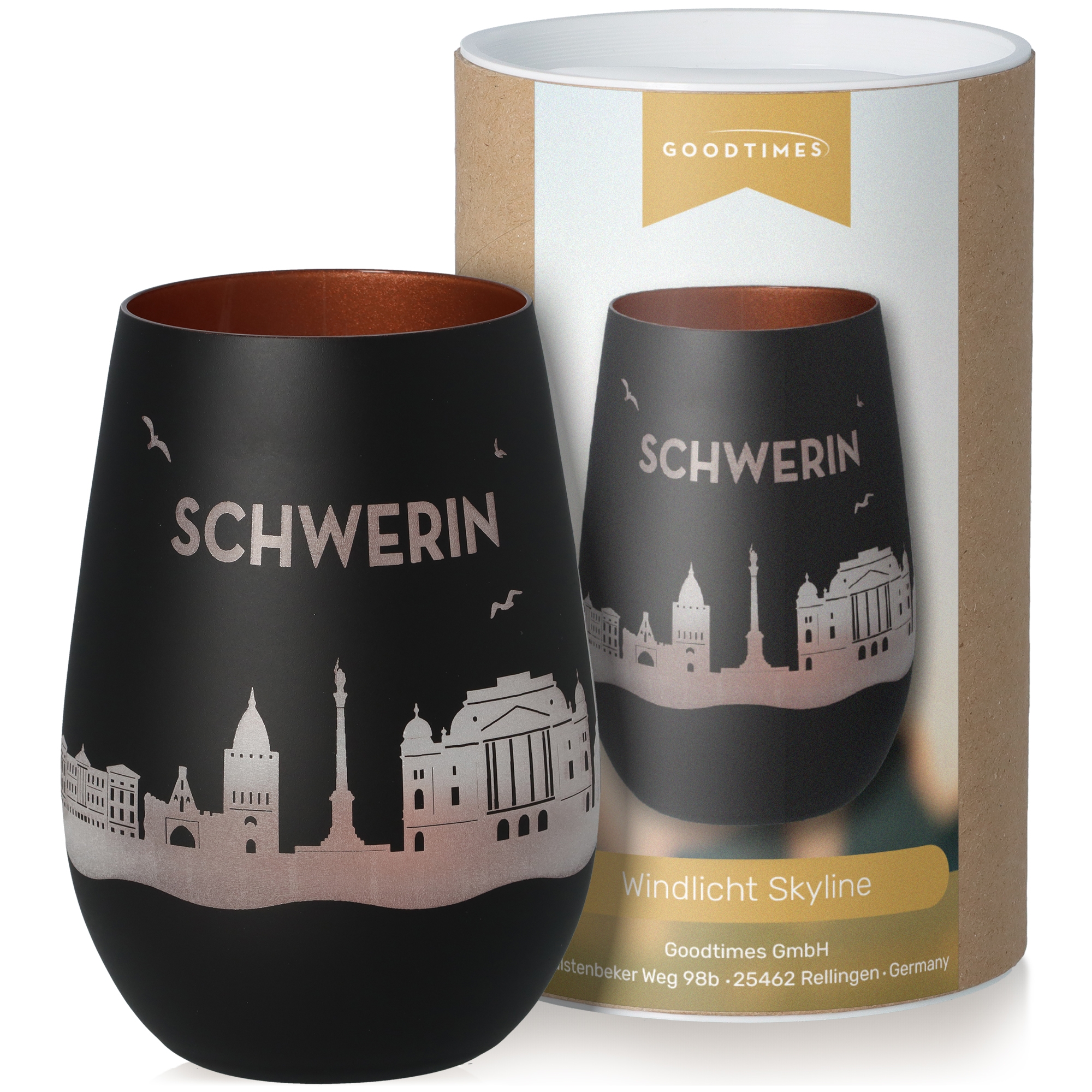 Windlicht Skyline Schwerin
