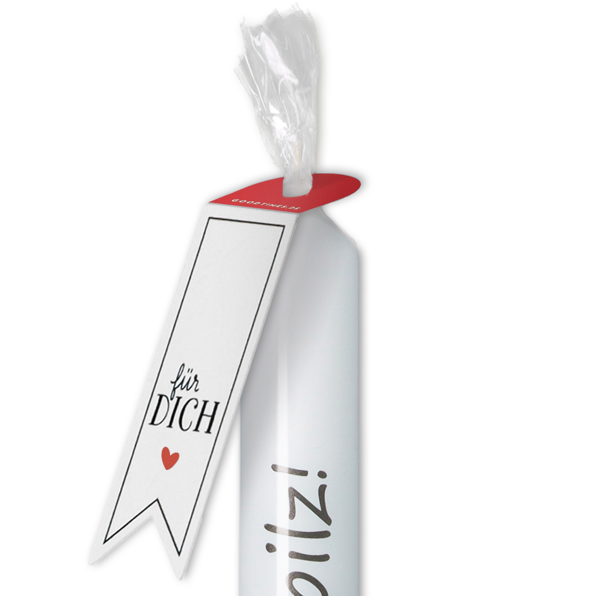 Stabkerze "Du Glückspilz" Stabkerze "Du Glückspilz"