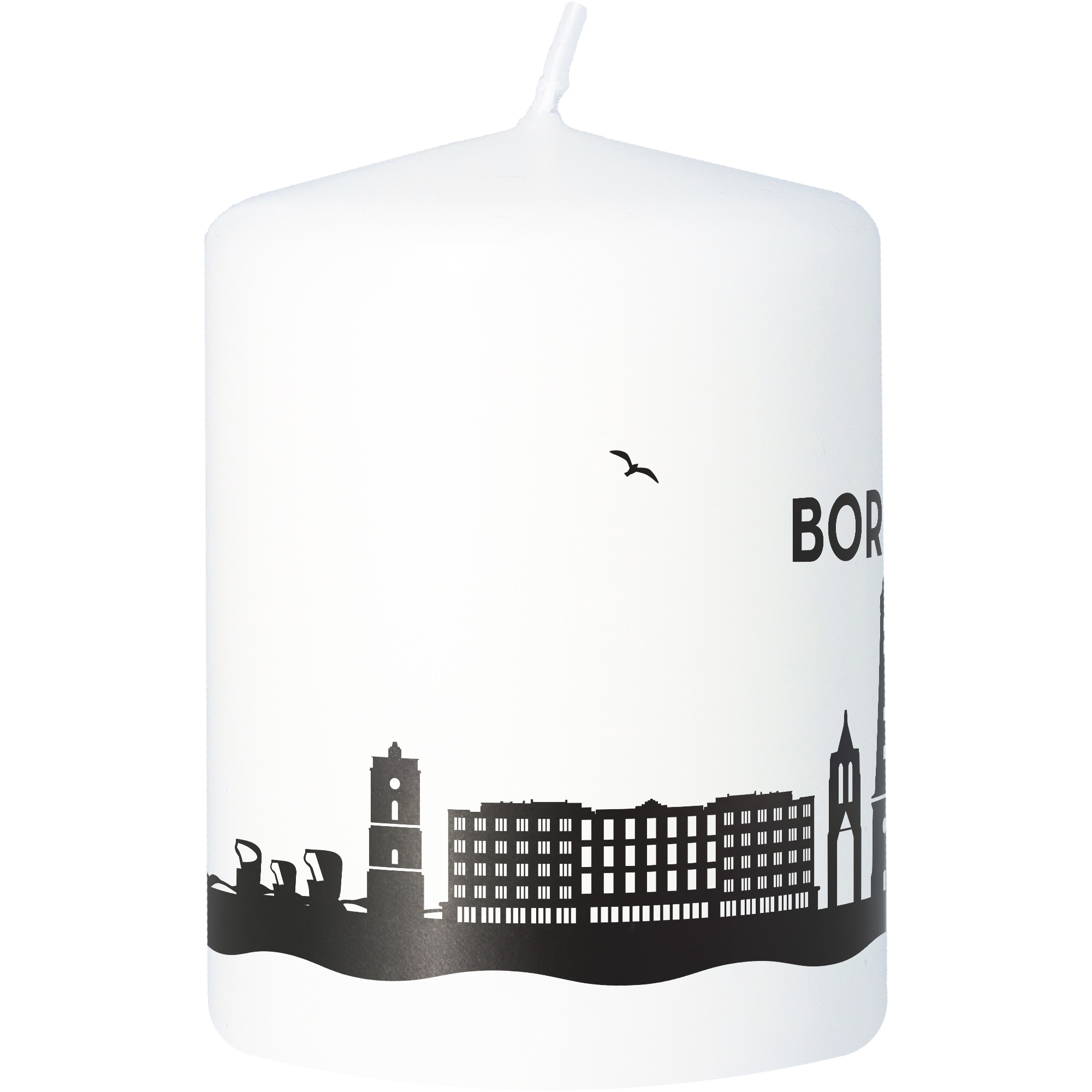 Stumpenkerze Skyline Borkum Stumpenkerze Skyline Borkum