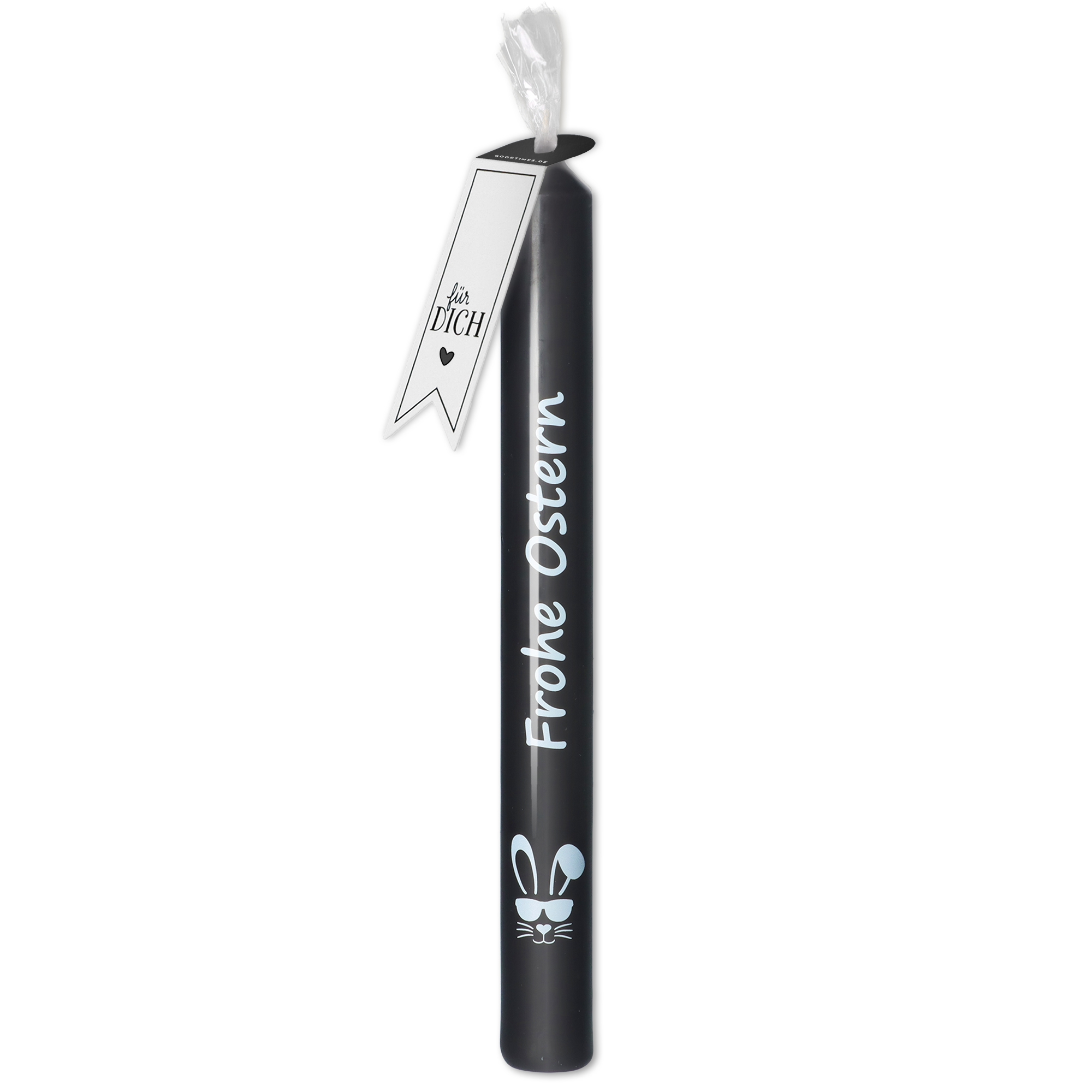 Stabkerze Schwarz "Frohe Ostern" Stabkerze Schwarz "Frohe Ostern"
