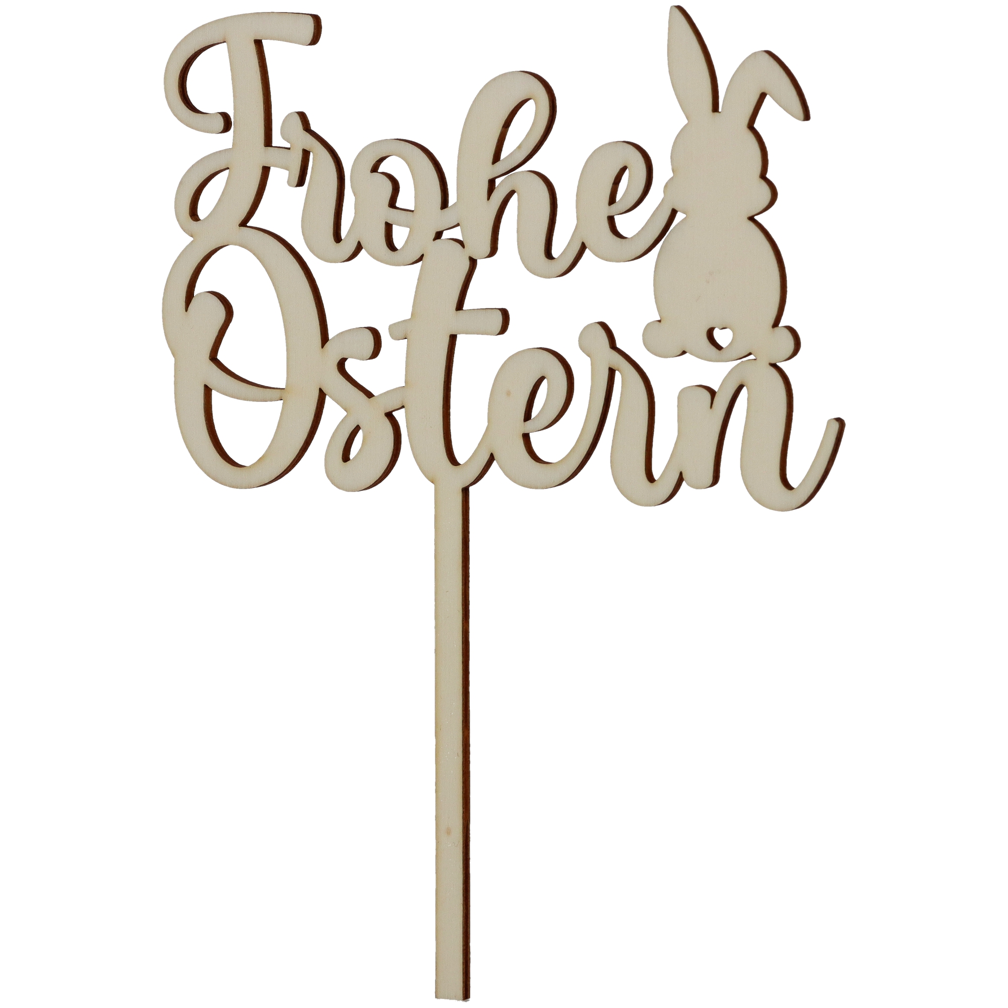 Cake Topper "Frohe Ostern" Holz Cake Topper "Frohe Ostern" Holz