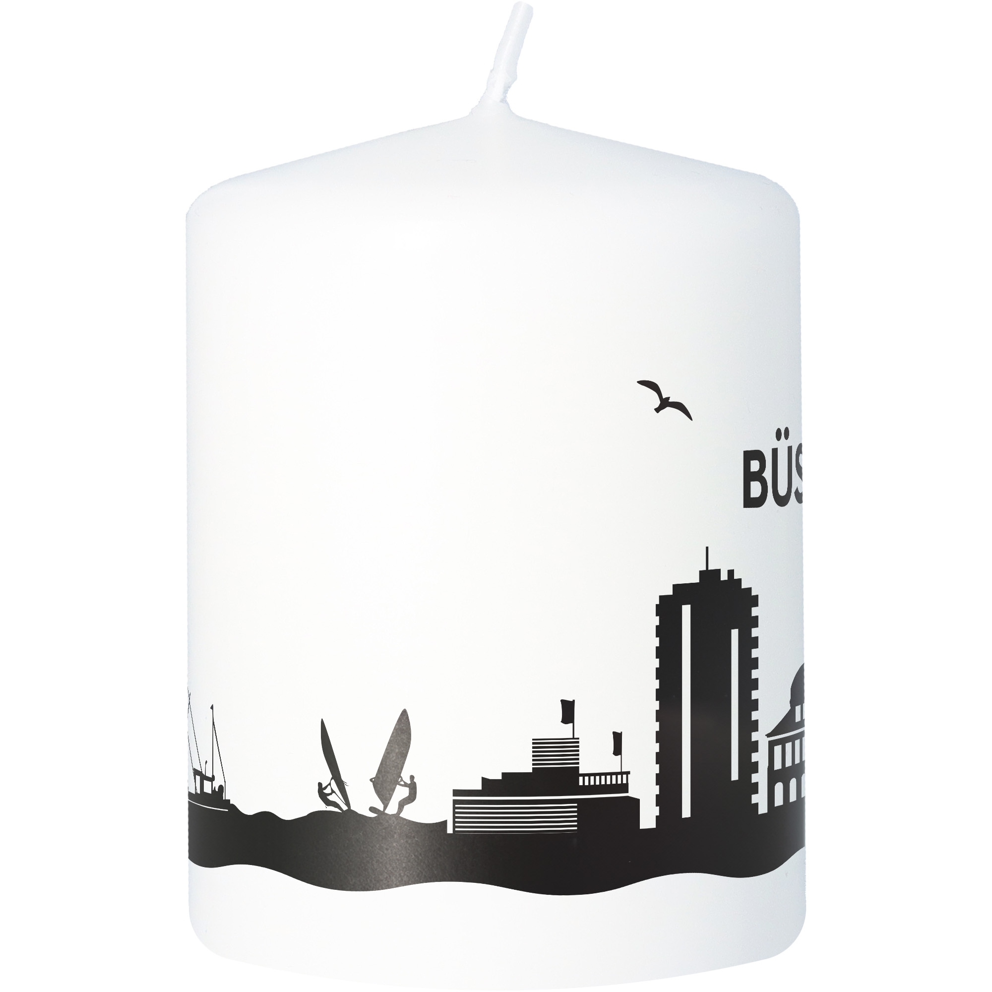 Stumpenkerze Skyline Büsum Stumpenkerze Skyline Büsum