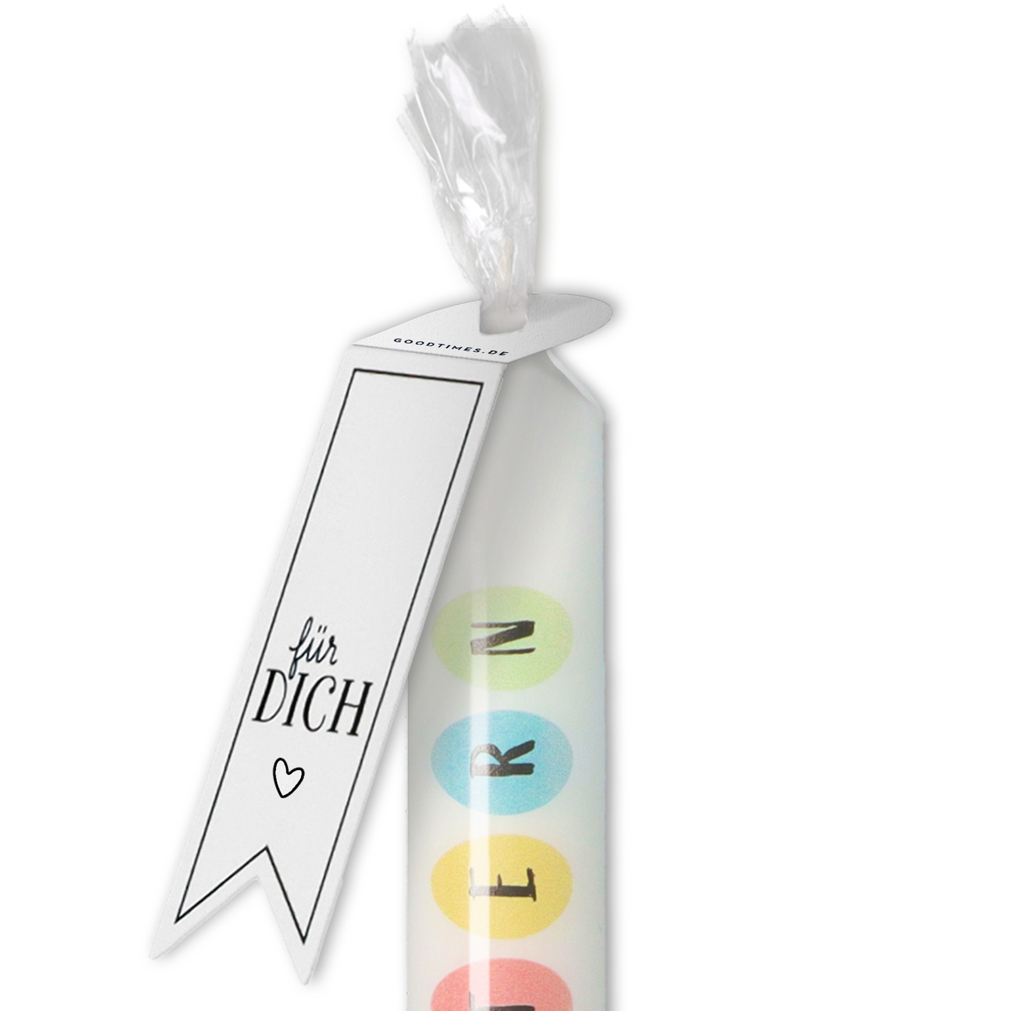 Stabkerze "Frohe Ostern" Weiß Stabkerze "Frohe Ostern" Weiß