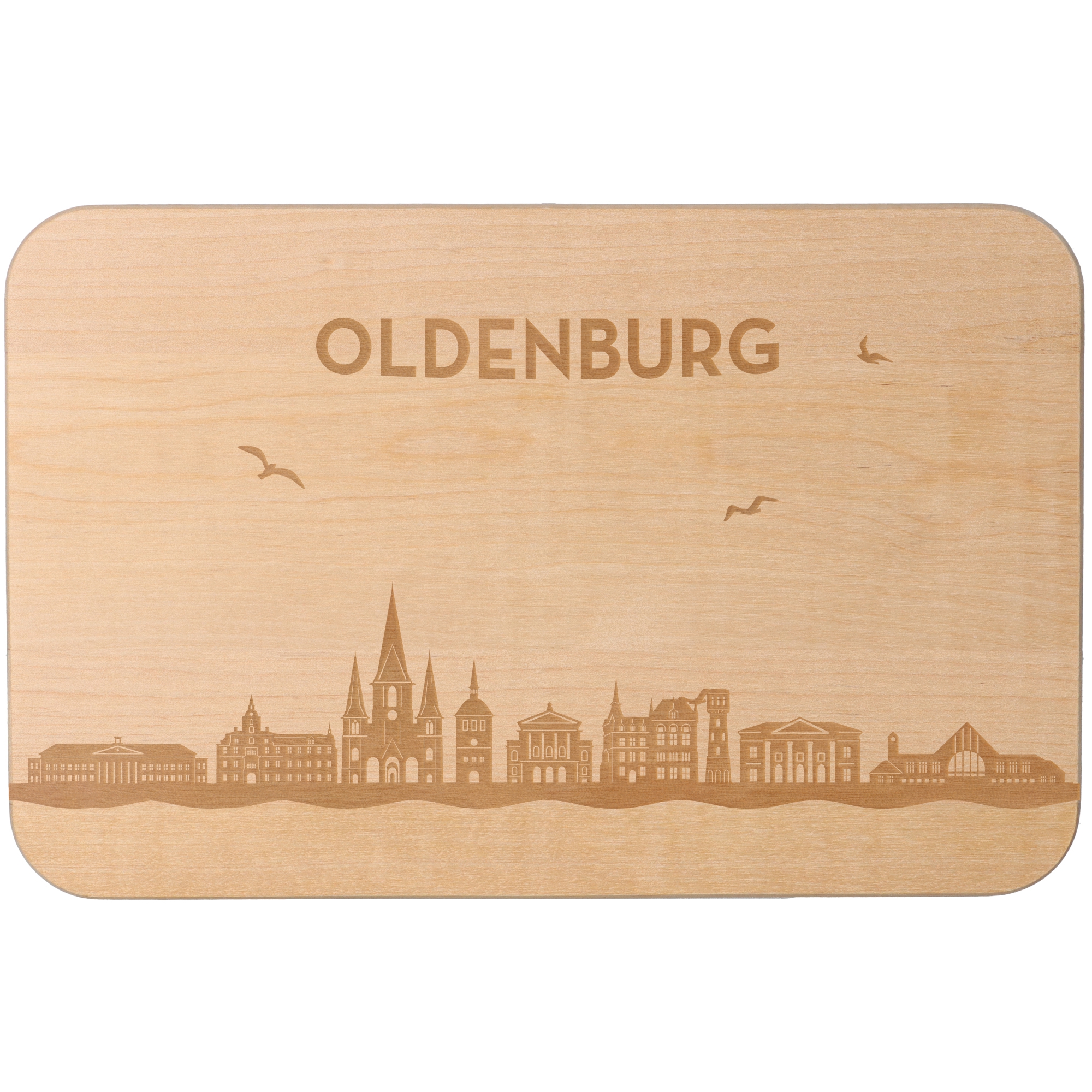 Frühstücksbrett Skyline Oldenburg Frühstücksbrett Skyline Oldenburg