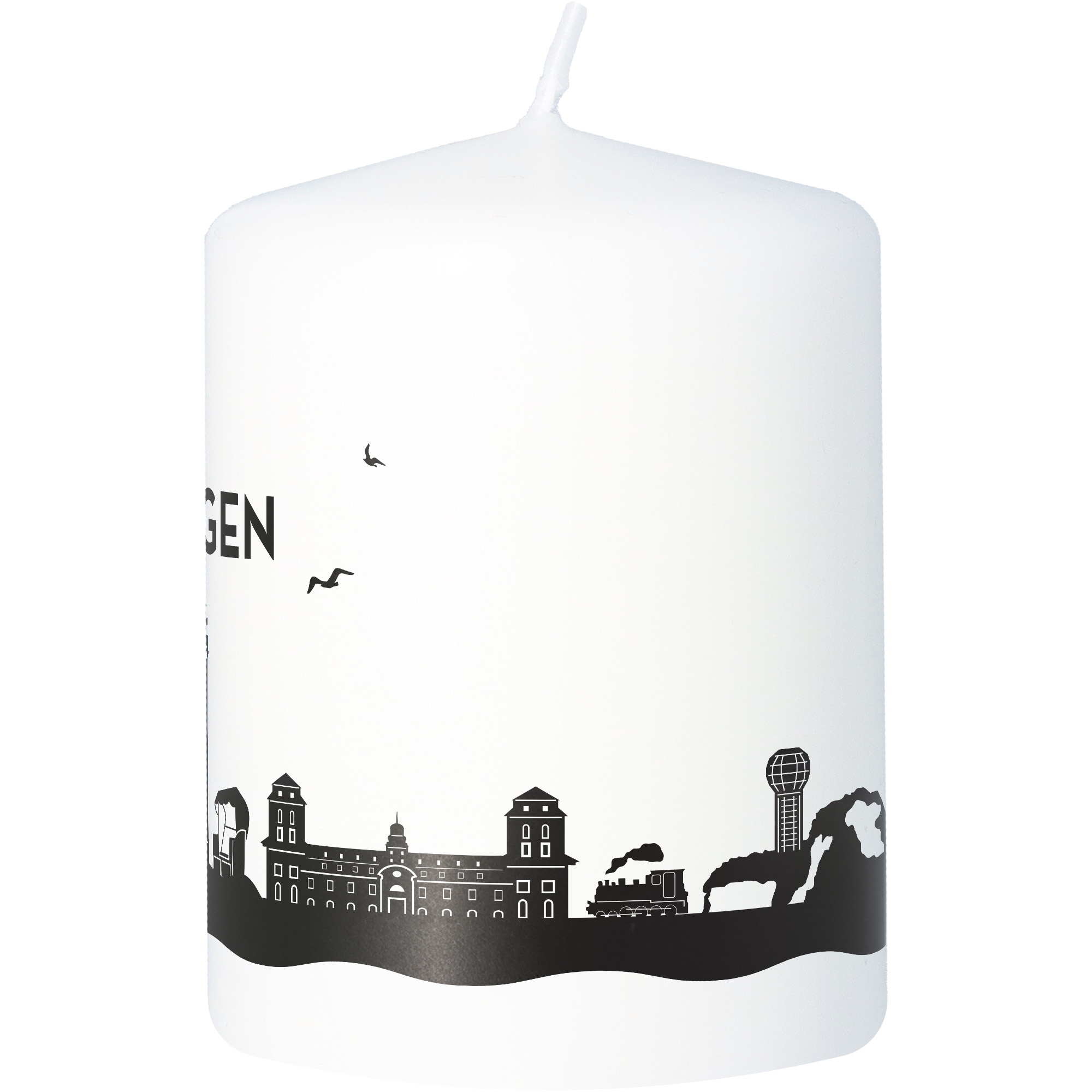 Stumpenkerze Skyline Rügen Stumpenkerze Skyline Rügen