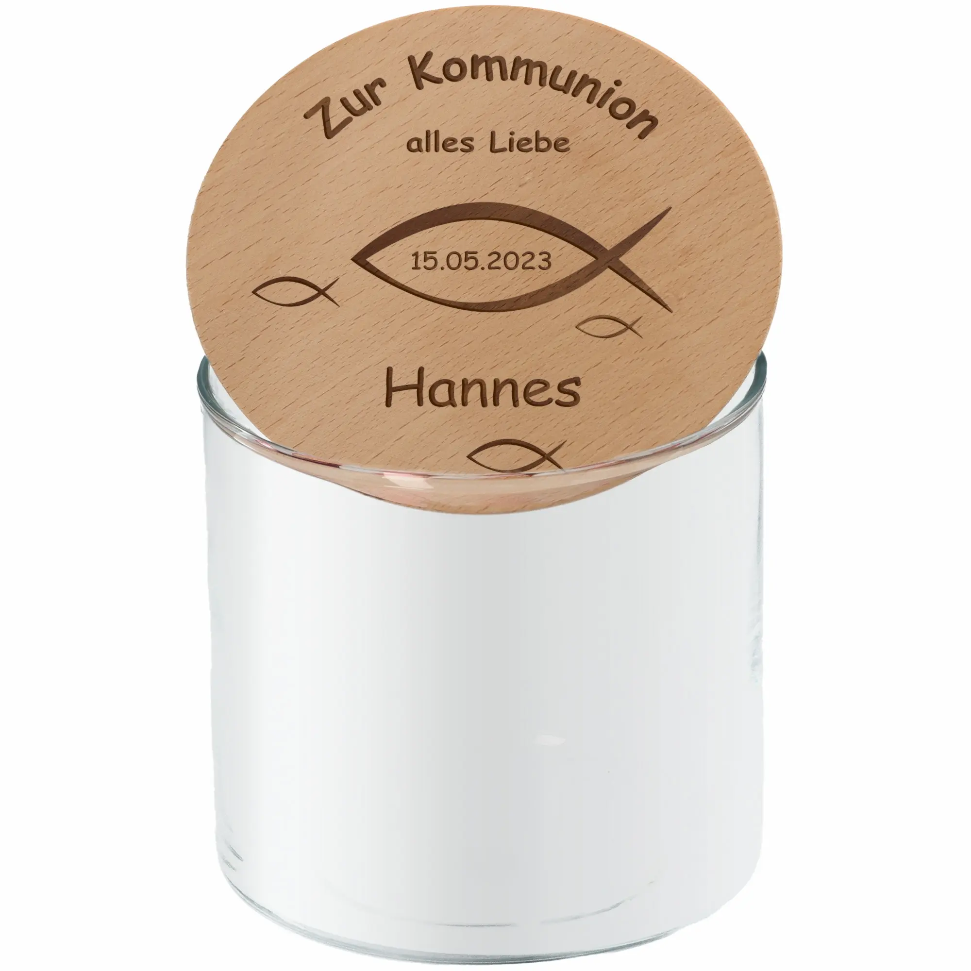 Geschenkglas "Zur Kommunion"