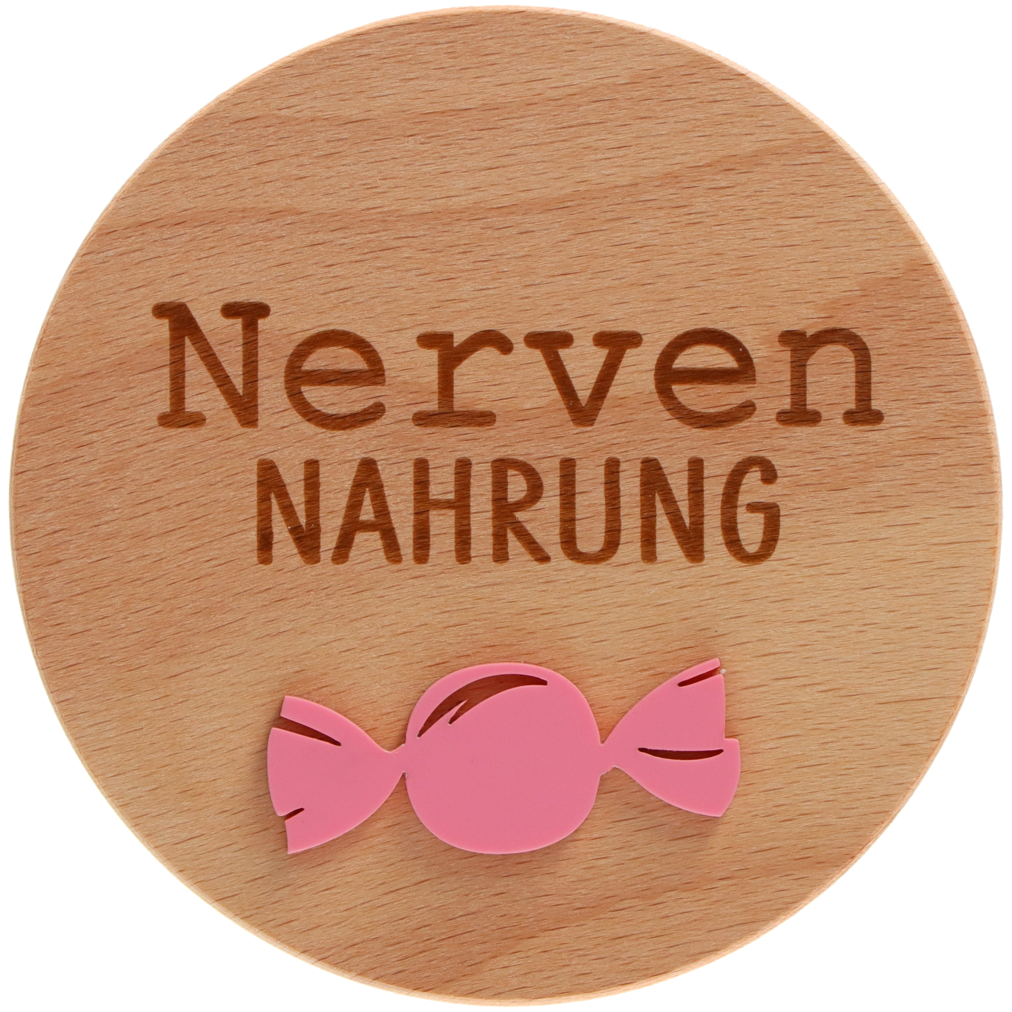 Geschenkglas "Nervennahrung" Pastel Rosa Zubehor, Kopf, Gesicht, Sonnenbrille, Festplatte