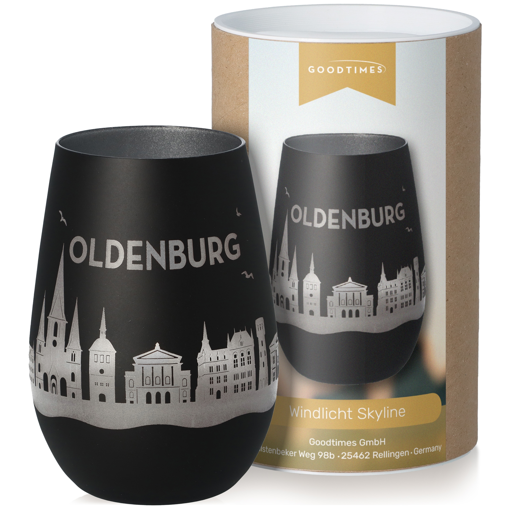 Windlicht Skyline Oldenburg Töpferei, Krug