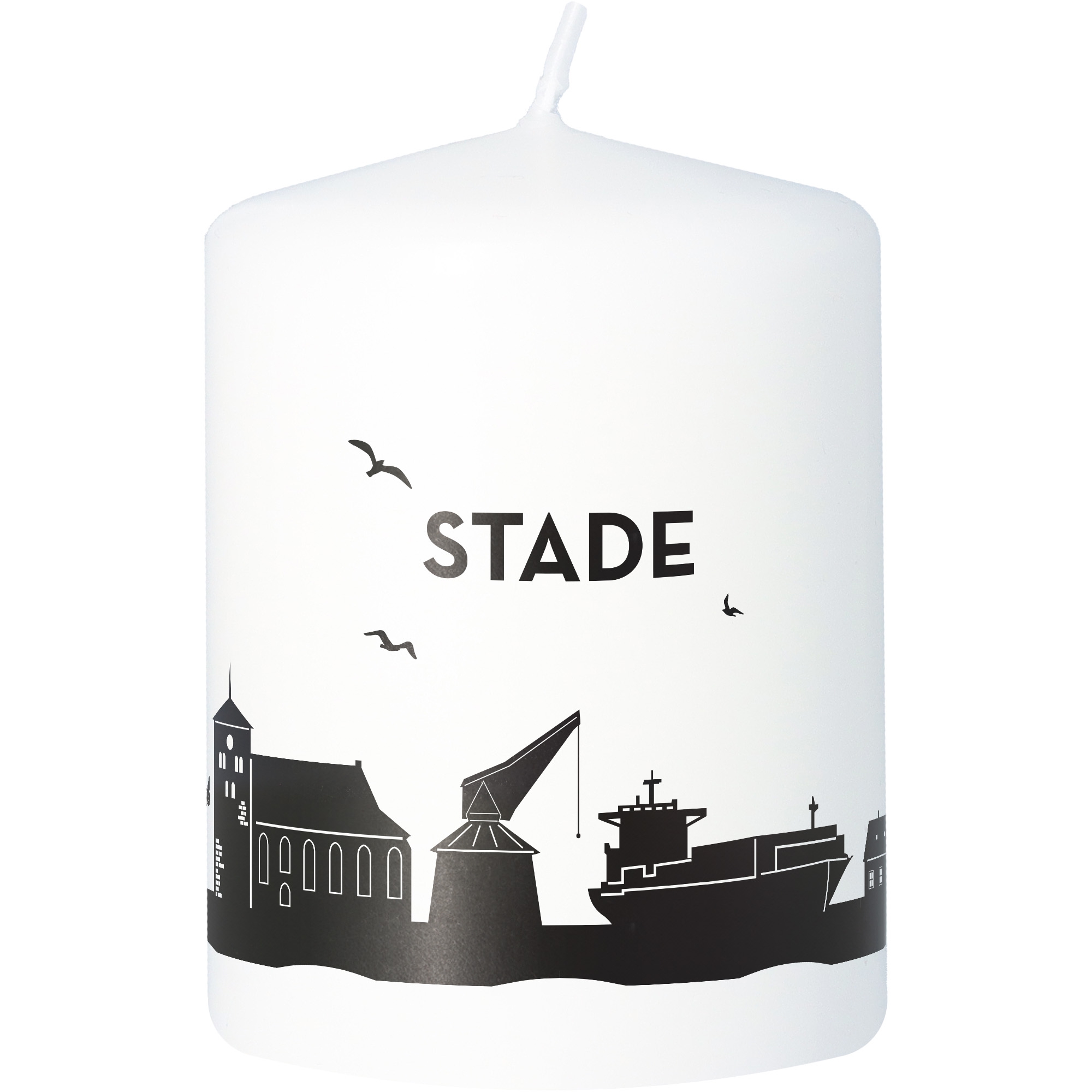 Stumpenkerze Skyline Stade Stumpenkerze Skyline Stade