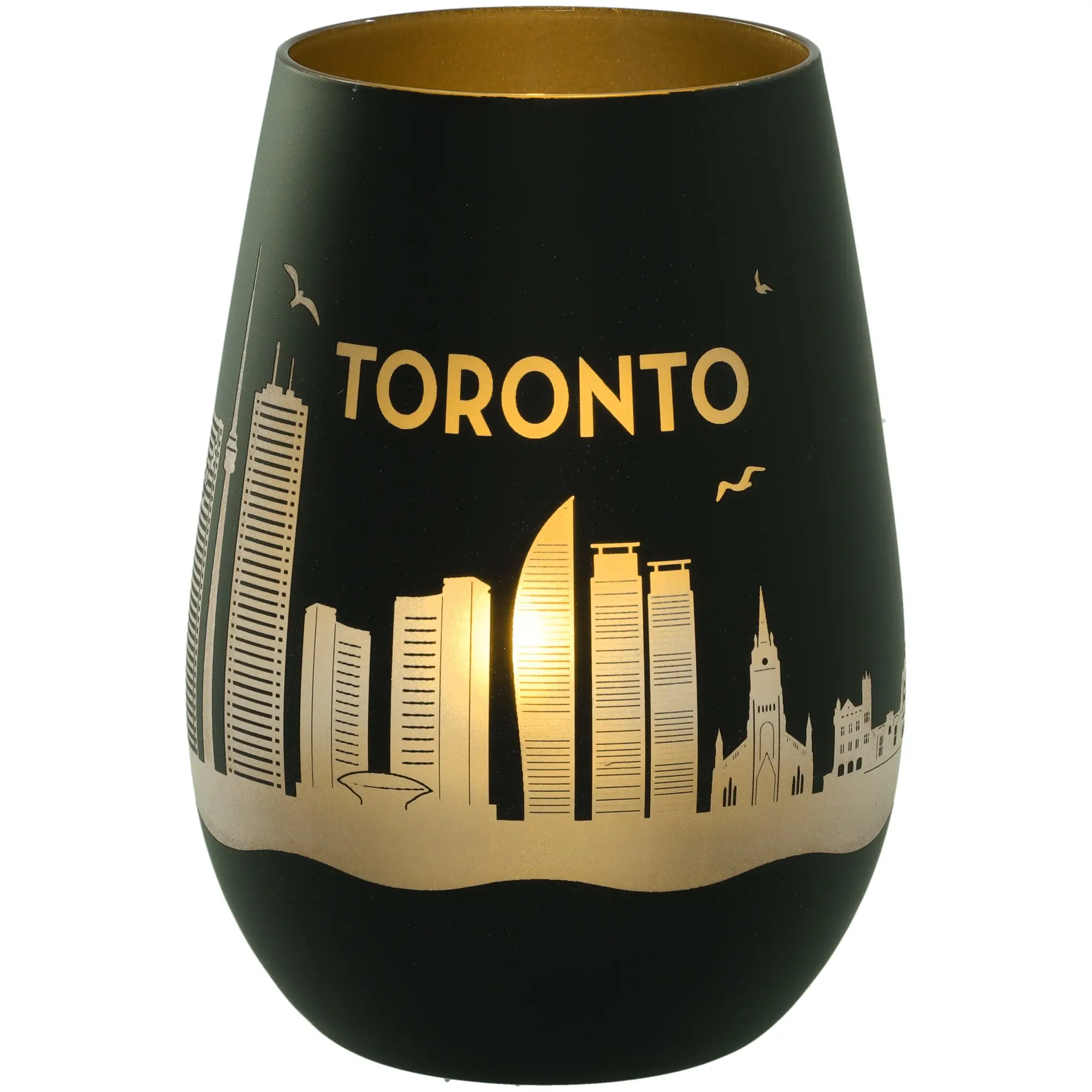 Vase, Schmuckvase, Schwarz, Gold, Toronto