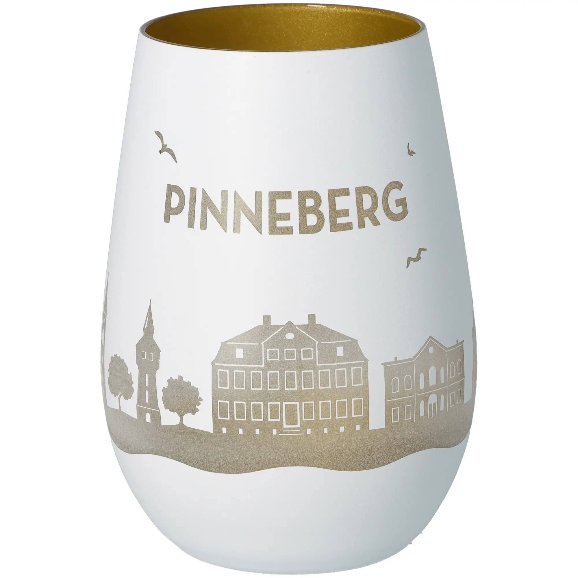 Windlicht Skyline Pinneberg Töpferei, Krug, Vase, Glas, Porzellan