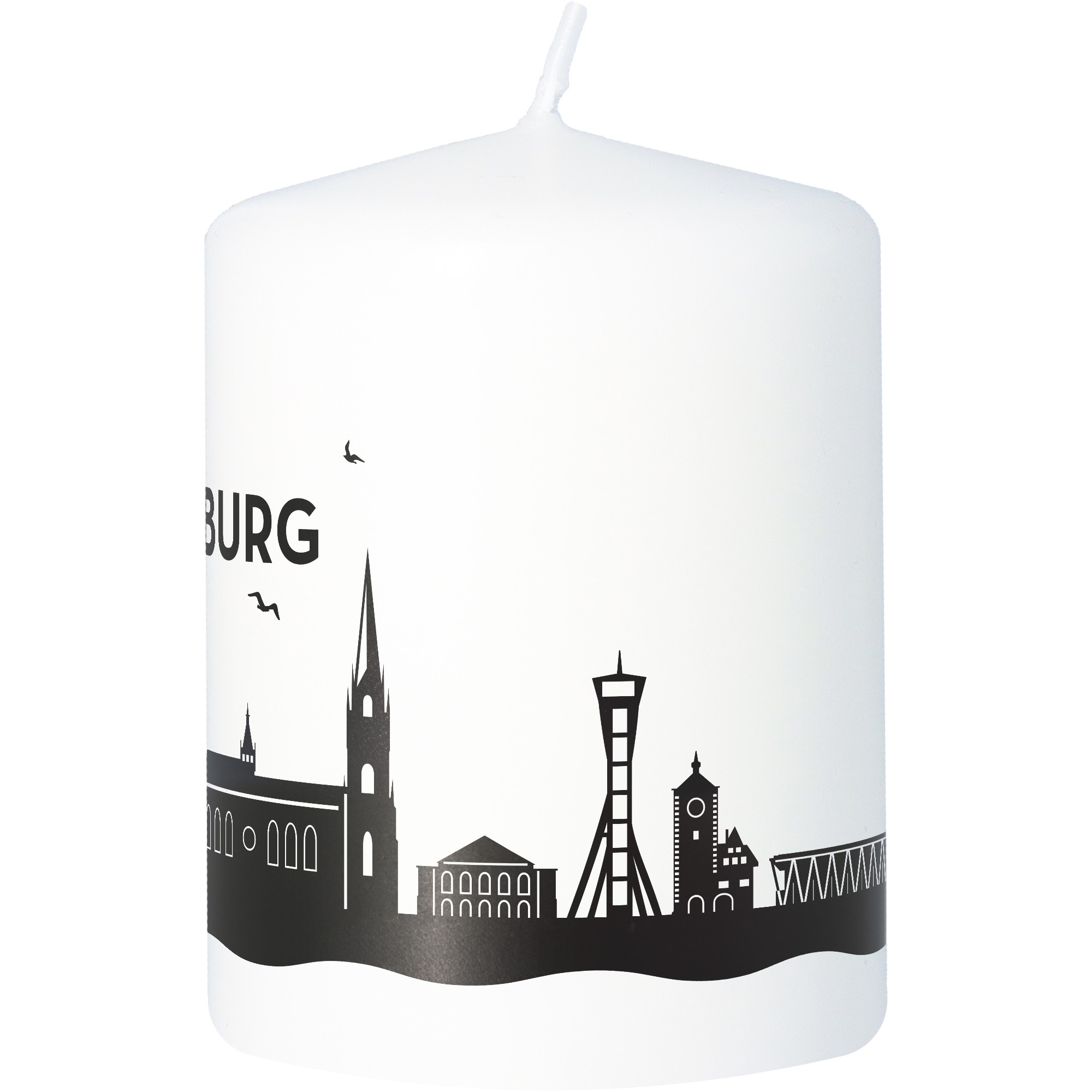 Stumpenkerze Skyline Freiburg Stumpenkerze Skyline Freiburg