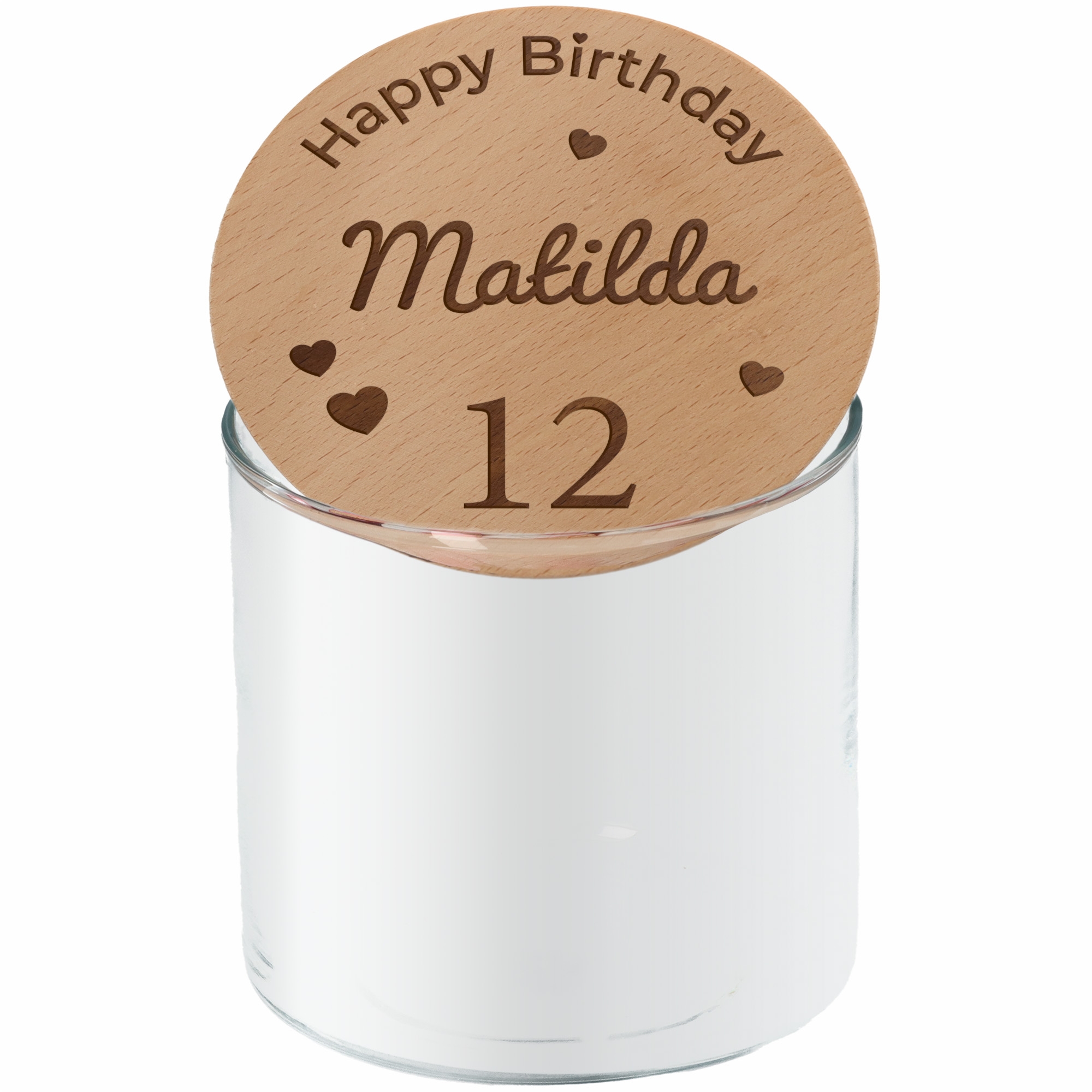 c5d4eea9e1ad7e2151bbc5c6fb08adcd4214cddd Geschenkglas "Happy Birthday" mit Herzen