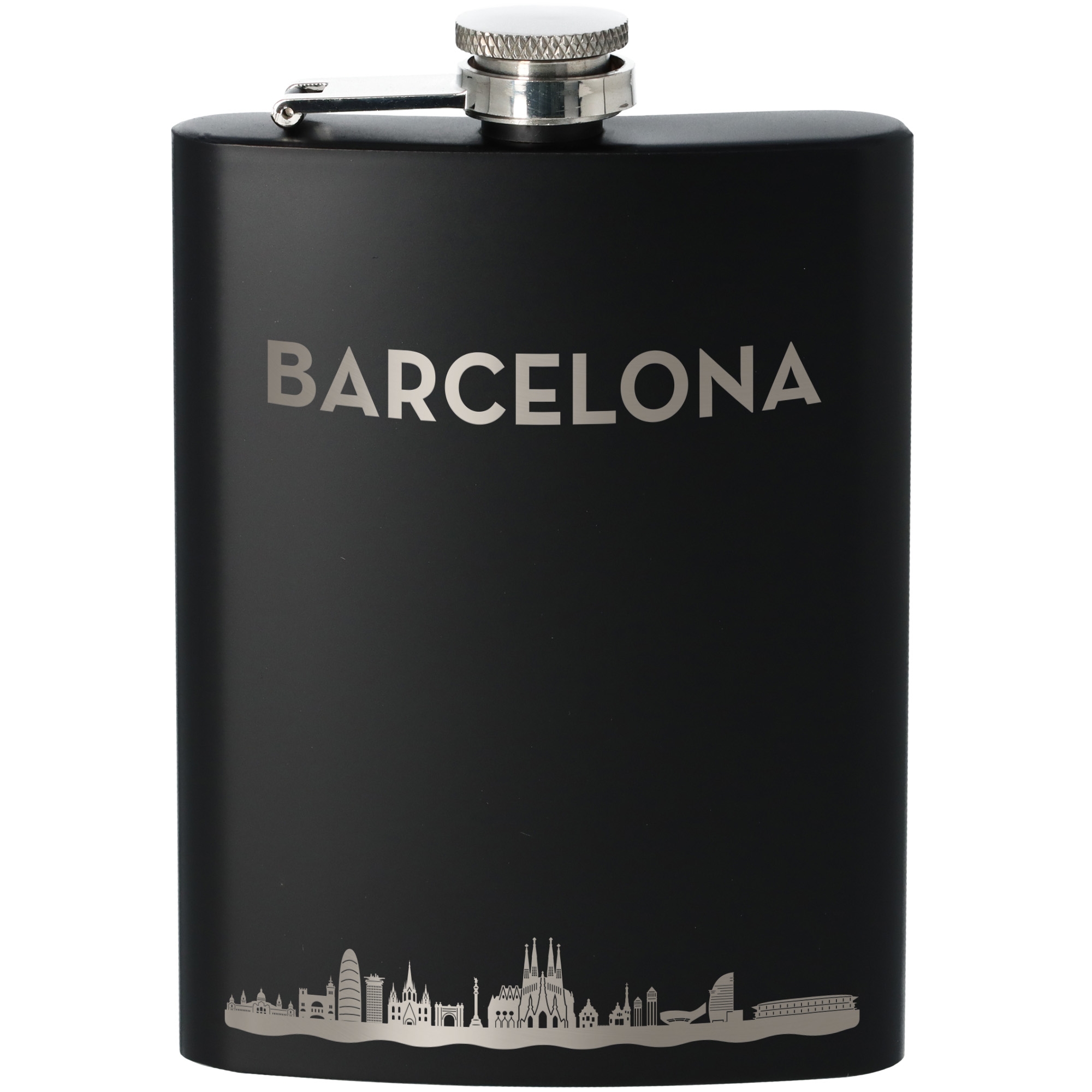 Flachmann Skyline Barcelona Flasche, Rasierwasser
