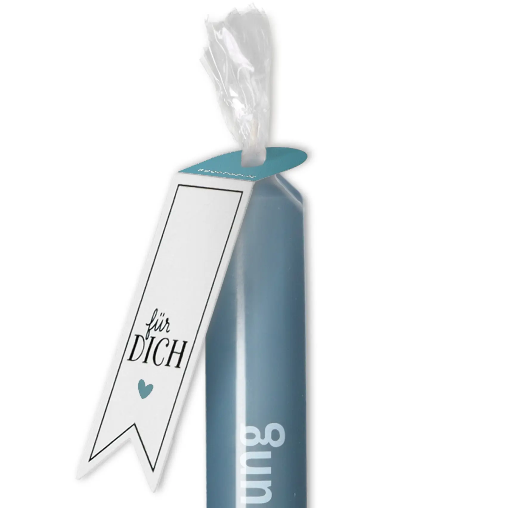 Stabkerze Saphir "Alles Liebe zur Firmung"