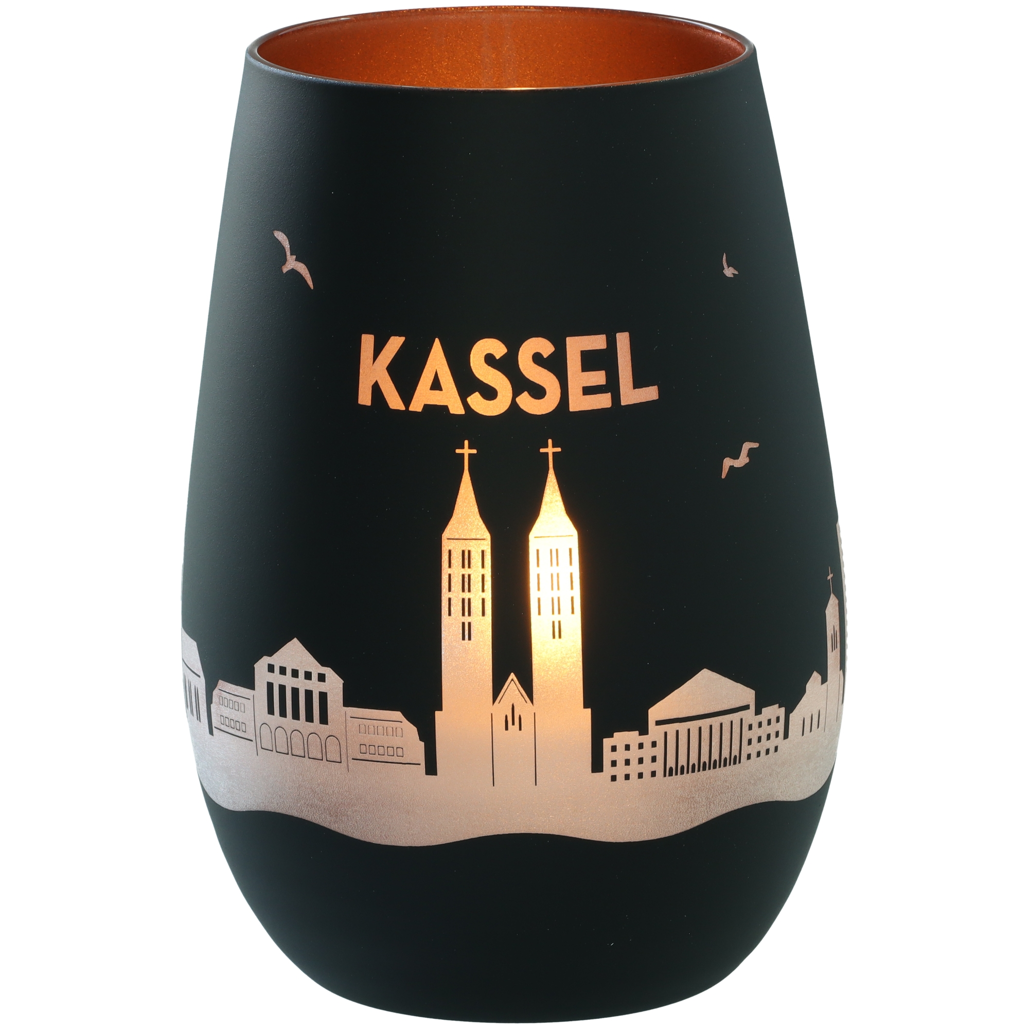Windlicht Skyline Kassel Krug, Töpferei, Lampe