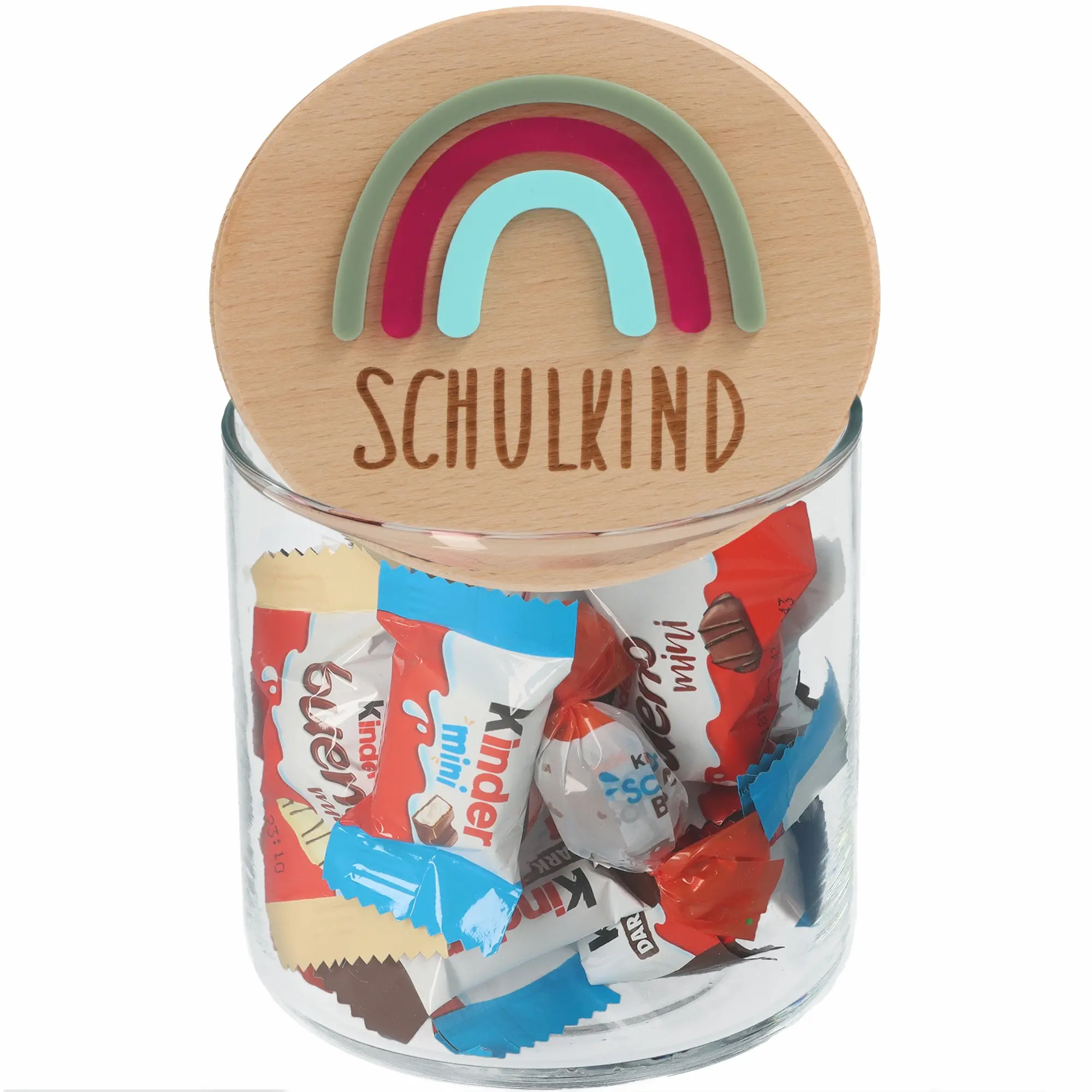 Holzdeckel, Aufbewahrung, Kandies, Glasgefäß, Halterung