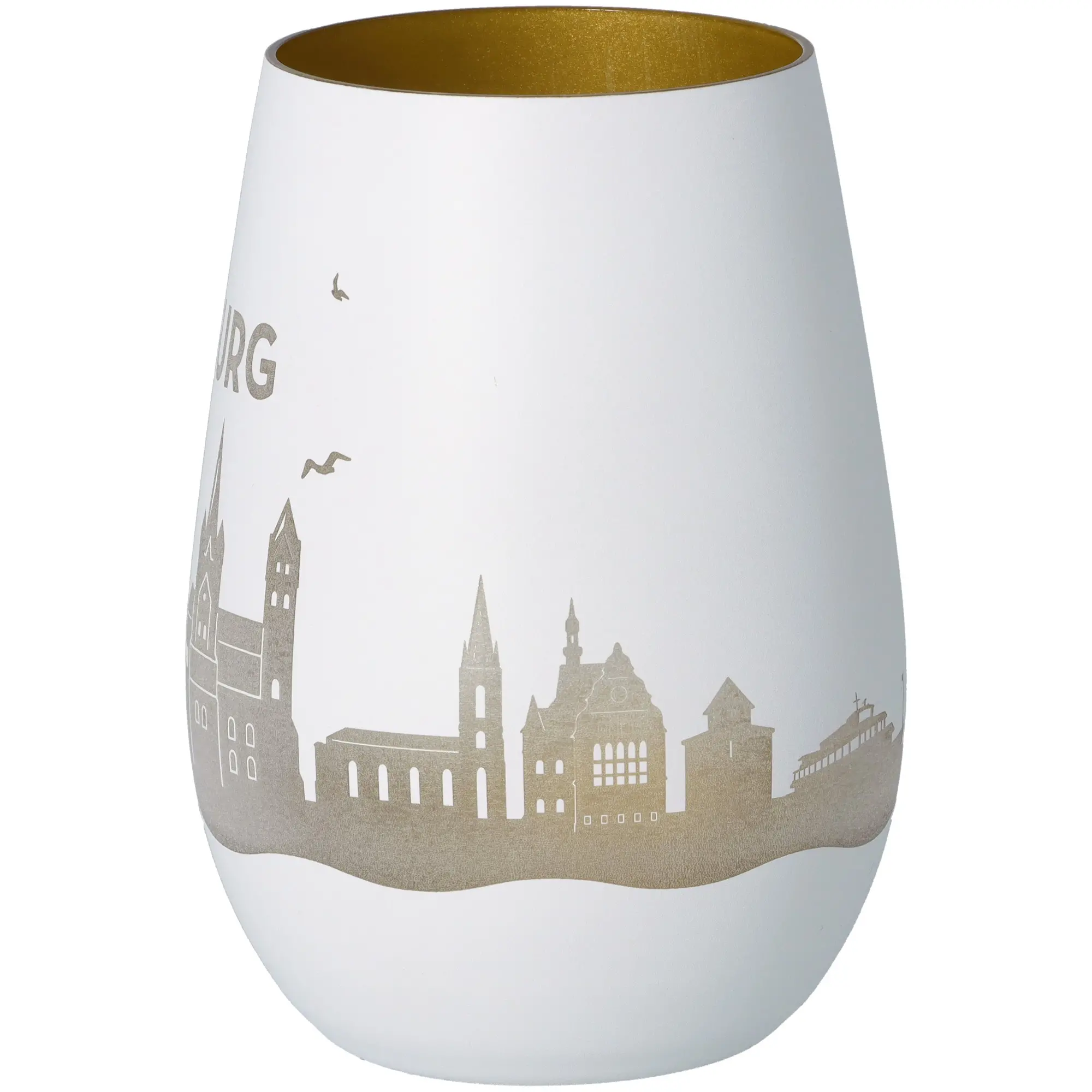 Windlicht Skyline Limburg Töpferei, Porzellan, Glas, Lampe, Vase