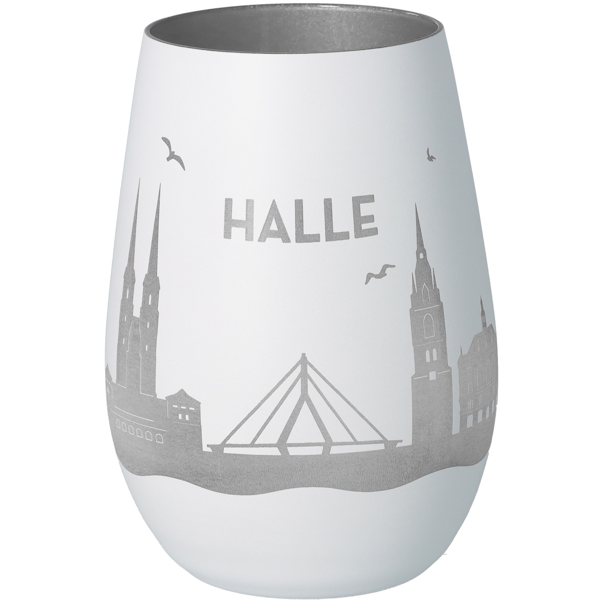 Windlicht Skyline Halle