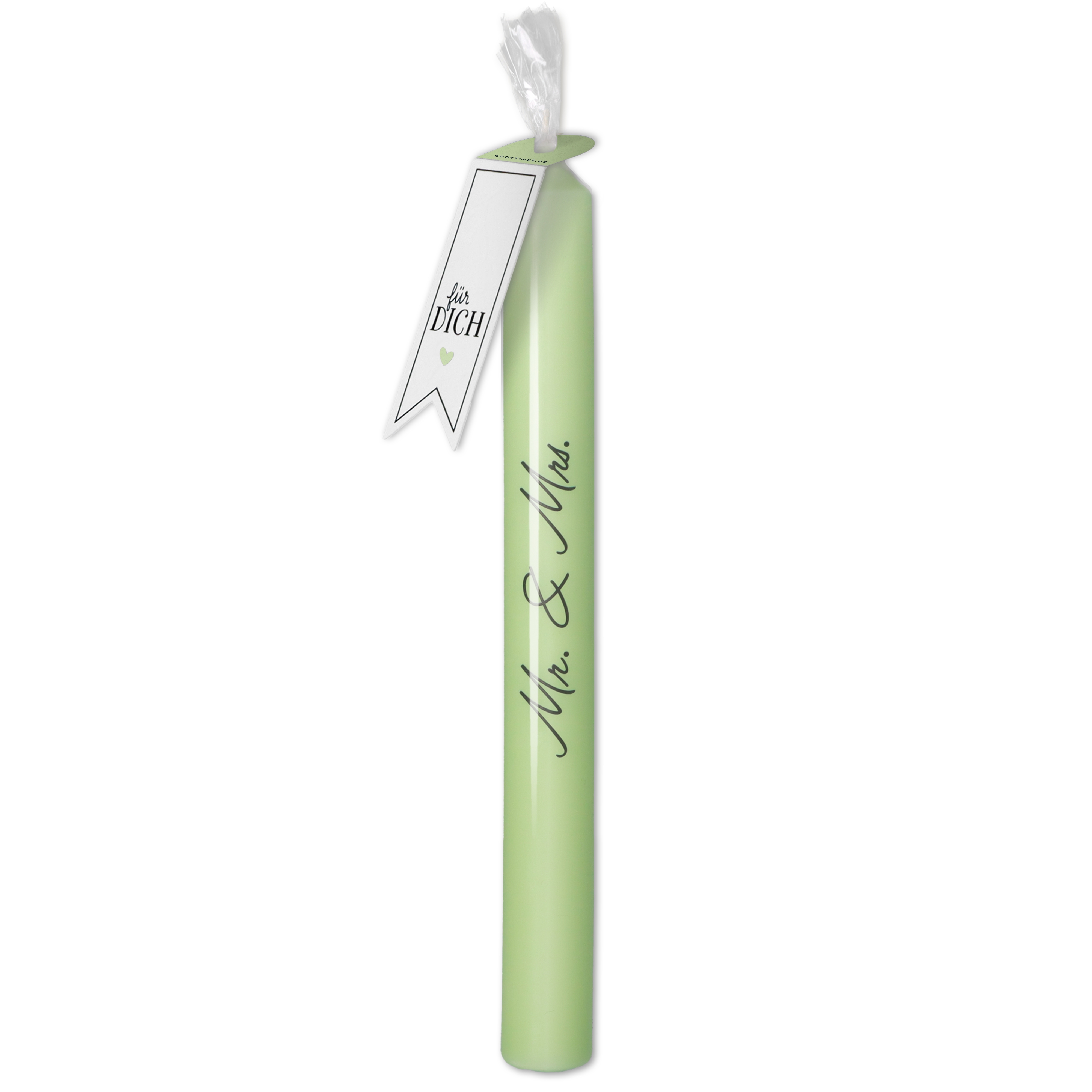 Stabkerze "Mr & Mrs" Flasche