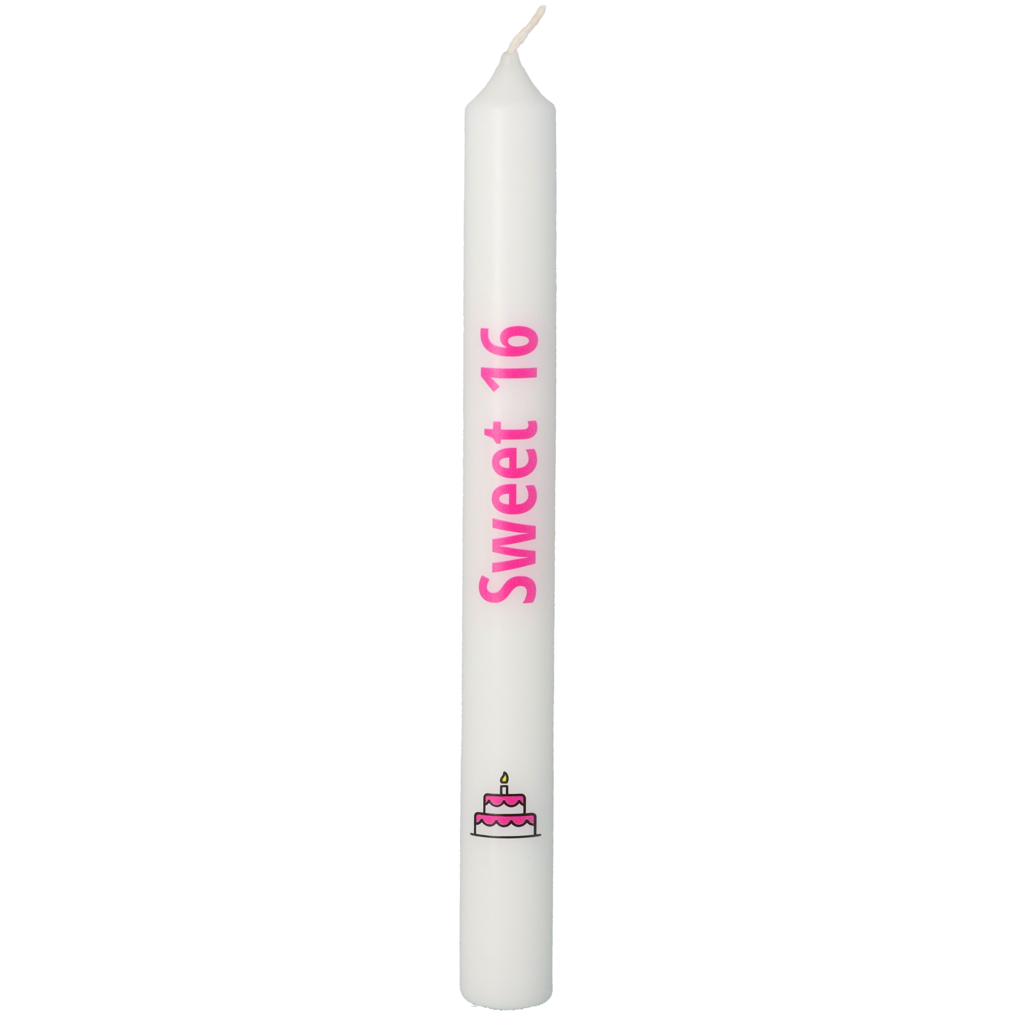 Stabkerze "Sweet 16" Pink Kerze