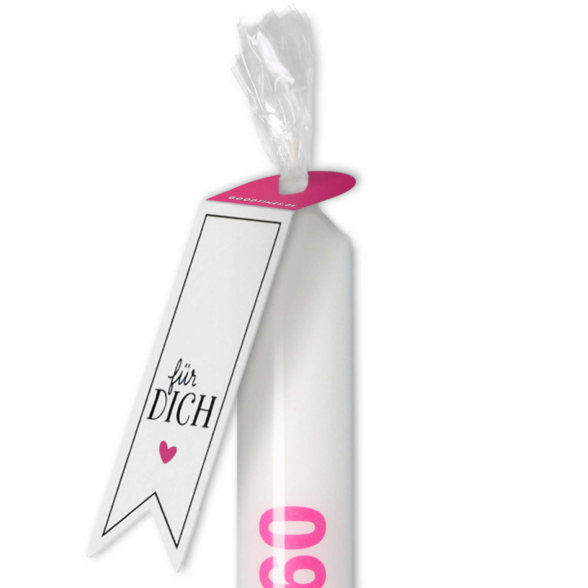 Stabkerze "Runde 60" Pink