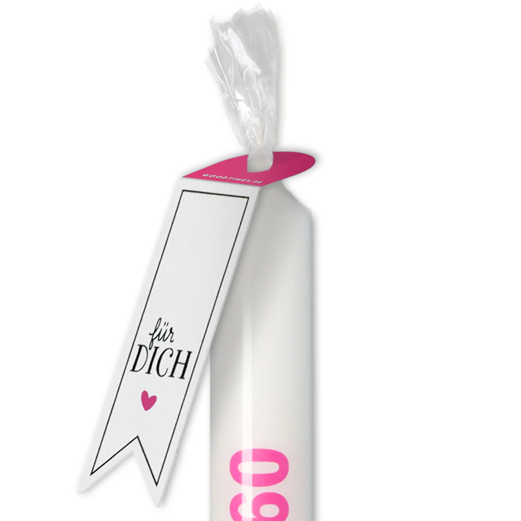 Stabkerze "Runde 60" Pink
