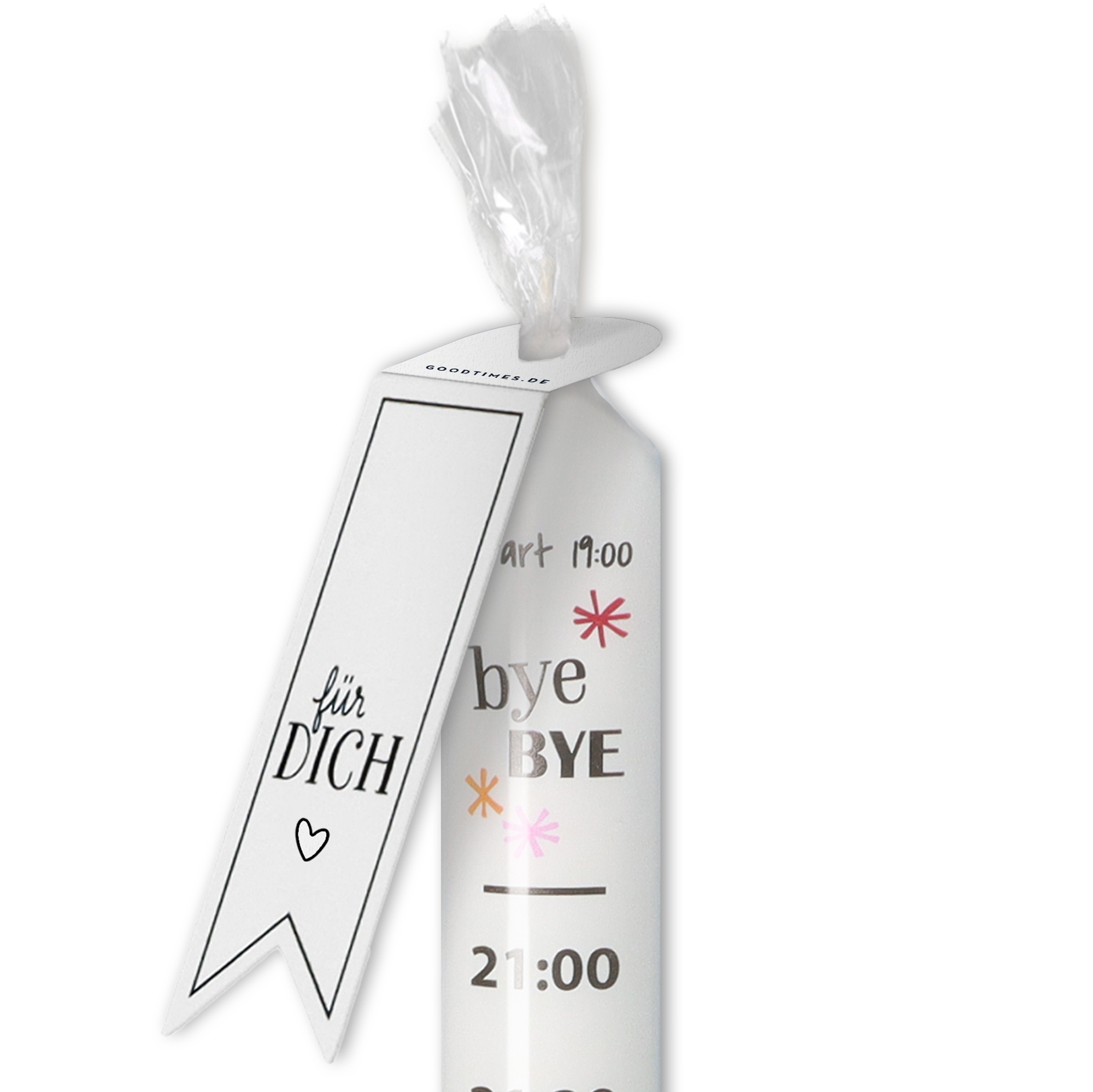 Stabkerze Silvester Countdown "Happy New Year"