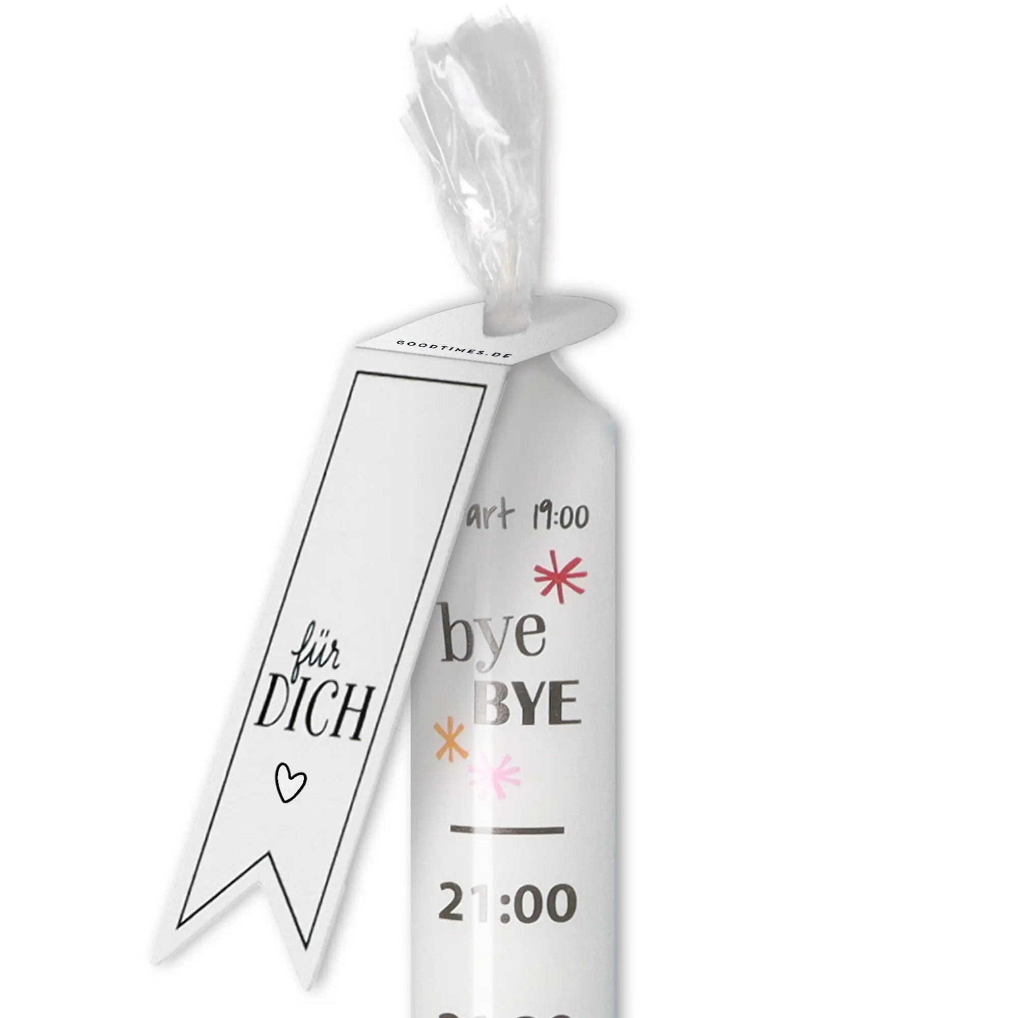 Stabkerze Silvester Countdown "Happy New Year"