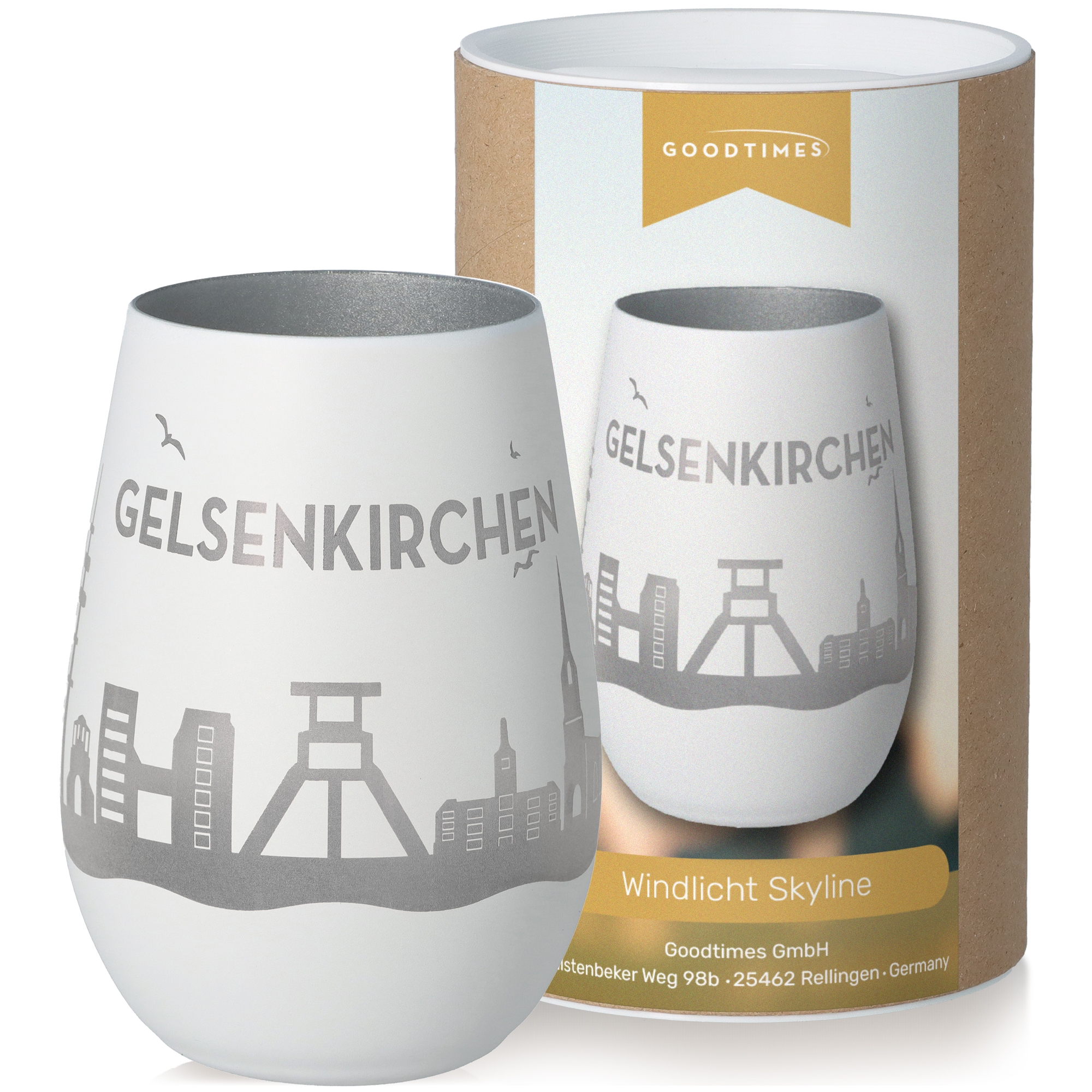 Windlicht Skyline Gelsenkirchen Töpferei, Tasse