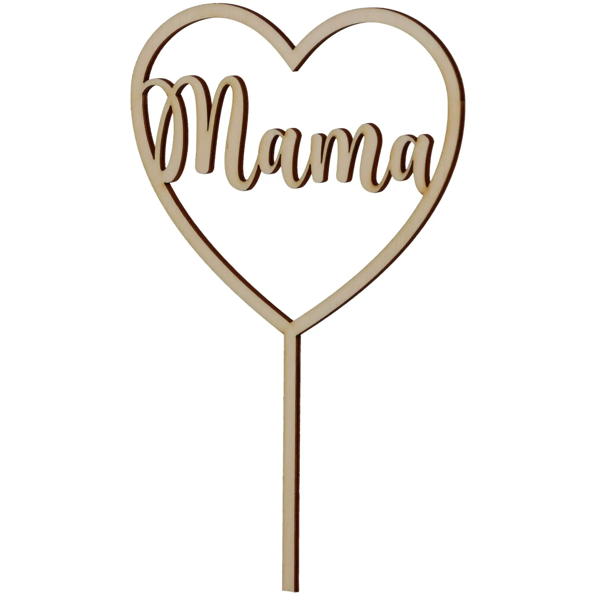Cake Topper "Mama" klein aus Holz